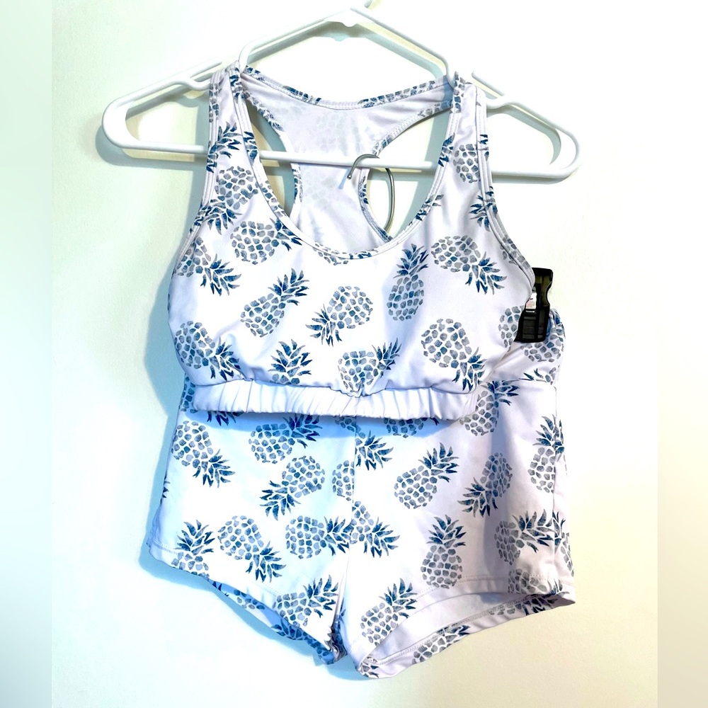 SHEIN bralette and short set